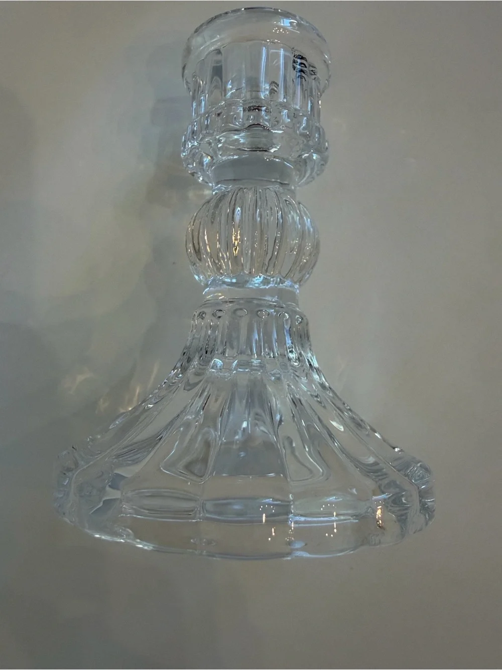 Godinger Palladium Crystal 4” Candlesticks Set of 4 Two Pairs New in Box NIB